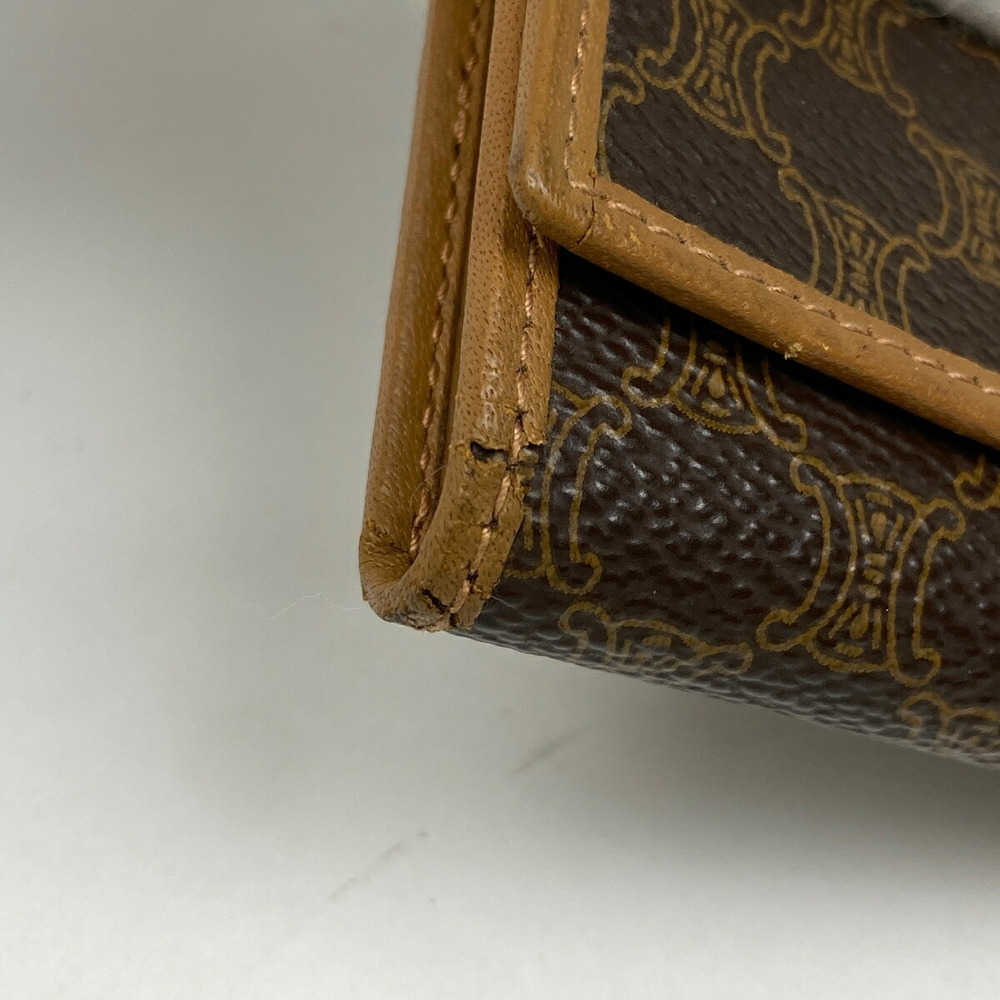 Celine canvas Blazon Wallet hooks brown key Macadam - Picture 3 of 6